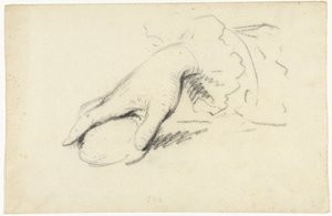 Studie van een hand door George van der Mijn