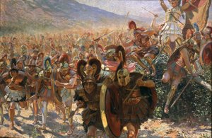 Les Héros de Marathon door Georges Antoine Rochegrosse