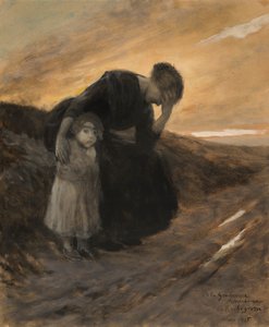 Vluchtelingen door Georges Antoine Rochegrosse