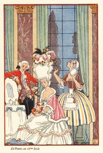 Een adellijke vrouw bij haar toilet in 18e-eeuws Frankrijk, 1928