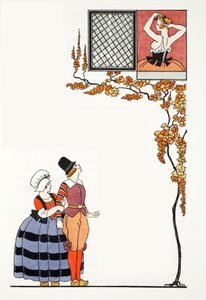Bewondering van een afstand door Georges Barbier