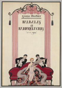 Omslag van Falbalas et Fanfreluches, almanak van 1925, door George Barbier, Frankrijk, 20e eeuw