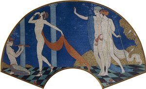 Dansende Figuren op een Terras