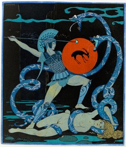 Illustratie uit Les Chansons de Bilitis door Georges Barbier
