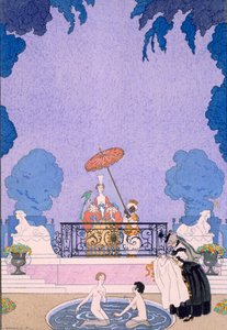 Illustratie uit een sprookjesboek door Georges Barbier