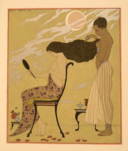 Je Chant ma Chair & ma Vie, illustratie uit Les Chansons de Bilitis, door Pierre Louys, pub. 1922 door Georges Barbier