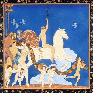 La Cheval Blanc, c.1917-1920 door Georges Barbier