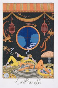 De luiheid door Georges Barbier