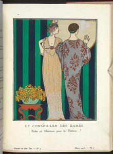 Le Conseiller des Dames - Robe et Manteau pour le Théâtre