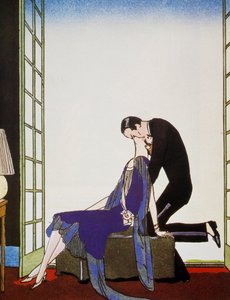 Le Feu, lithografie uit Falbalas et Fanfreluches, Almanach des Modes Presentes, Passees et Futures door Georges Barbier