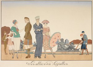 De bondgenoten in Versailles door Georges Barbier