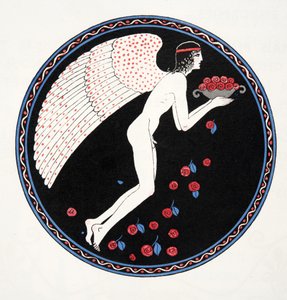 Roses dans la Nuit, illustratie uit Les Chansons de Bilitis, door Pierre Louys, pub. 1922