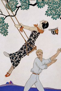De Schommel door Georges Barbier