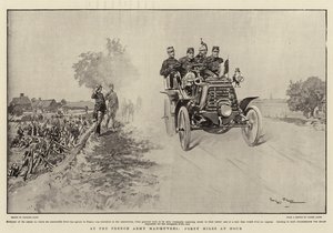 Bij de Franse Legermanoeuvres, Veertig Mijl per Uur