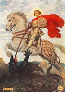 Sint Joris en de Draak door Georges Bertin Scott