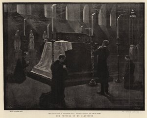 De begrafenis van Mr. Gladstone