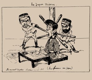 Le Japon illudere La Presse au Japon, 1887 door Georges Bigot