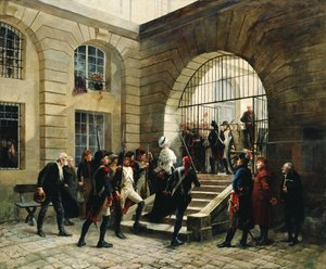 Marie-Antoinette verlaat de Conciergerie, 16 oktober 1793, 1885 door Georges Cain