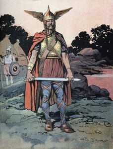 Portret van Vercingetorix, krijger en Gallische leider van de Arvernes-stam