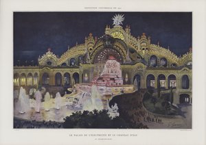 Paleis van Elektriciteit en Kasteel van Water op het Champ de Mars, Wereldtentoonstelling 1900