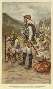 Japanse koelies of kampvolgers op mars door Georges Ferdinand Bigot