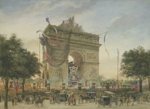 De begrafenis van Victor Hugo (1802-85)