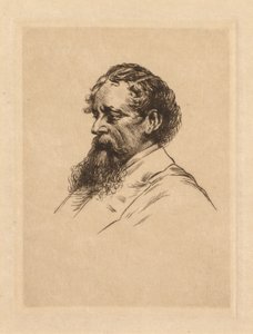 Portret van Charles Dickens door Georges Gorvel