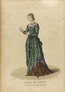 Laure de Sade - Laura de Noves (1310-1348) door Georges Jacques Gatine