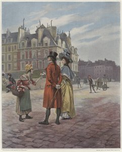 Bloemenverkoper in Pont-Neuf