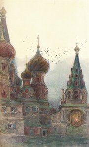 De kerk van Vasili Blazhenni, Moskou