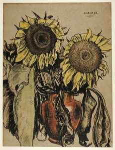 Zonnebloemen door Georges Lemmen