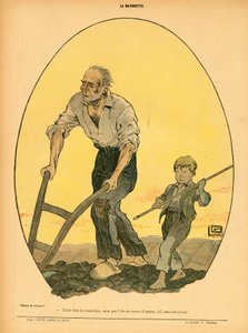 La Baionnette, Satirisch in kleuren door Georges Leonnec