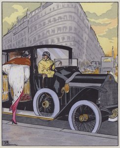 Damesmode uit de jaren 1910 en een Lorraine-Dietrich auto