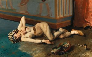De dood van Cleopatra, 1884 door Georges Marie Julien Girardot