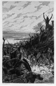 Illustratie door Georges Antoine Rochegrosse (1859-1938) voor de roman 