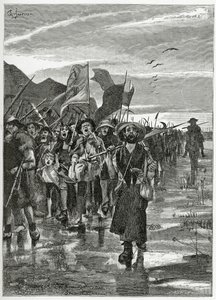Le Torrent des rebelles - illustratie uit Han d’Islande, 19e eeuw
