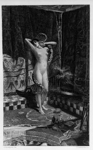 Salammbo, dochter van Hamilcar Barca (of Barcas). Illustratie door Georges Antoine Rochegrosse (1859-1938) voor de roman 