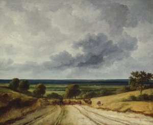 Weg op het platteland door Georges Michel