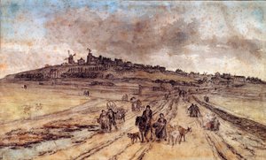 Uitzicht vanaf Montmartre naar Parijs