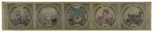 Schets voor de Lobau-galerij in het stadhuis van Parijs: Kunst. Geschiedenis. Filosofie. De Franse Revolutie. Wetenschap door Georges Picard