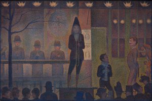 Circus Sideshow Parade de cirque, 1887-88 door Georges Pierre Seurat