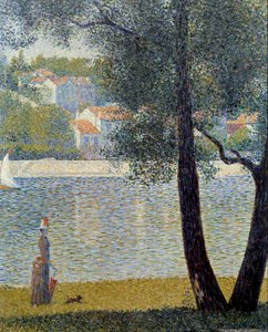 De Seine bij Courbevoie door Georges Pierre Seurat
