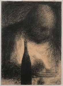 De dinergast, ca. 1883-1884 door Georges Pierre Seurat