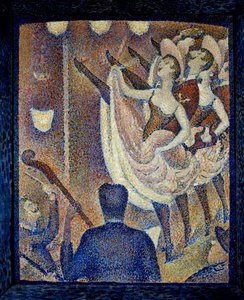 Studie voor de chahut. Schilderij door Georges Seurat (1859-1891) 1889 Buffalo. Albright Knox Art Gallery