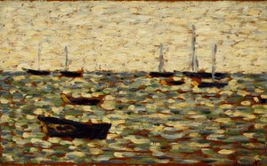 De Zee bij Grandcamp, 1885 door Georges Pierre Seurat