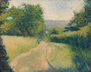 De Verzonken Weg; Le Chemin creux door Georges Pierre Seurat