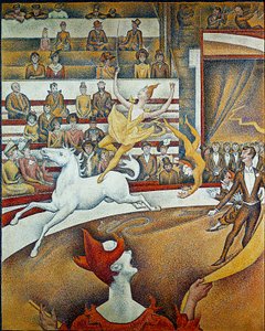 Het circus door Georges Pierre Seurat