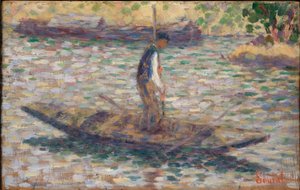 Een visser door Georges Seurat