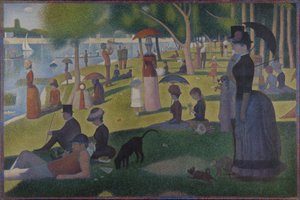 Een zondag op La Grande Jatte -- 1884 door Georges Seurat