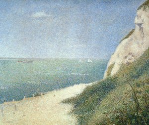 Strand bij Bas Butin, Honfleur, 1886 door Georges Seurat
